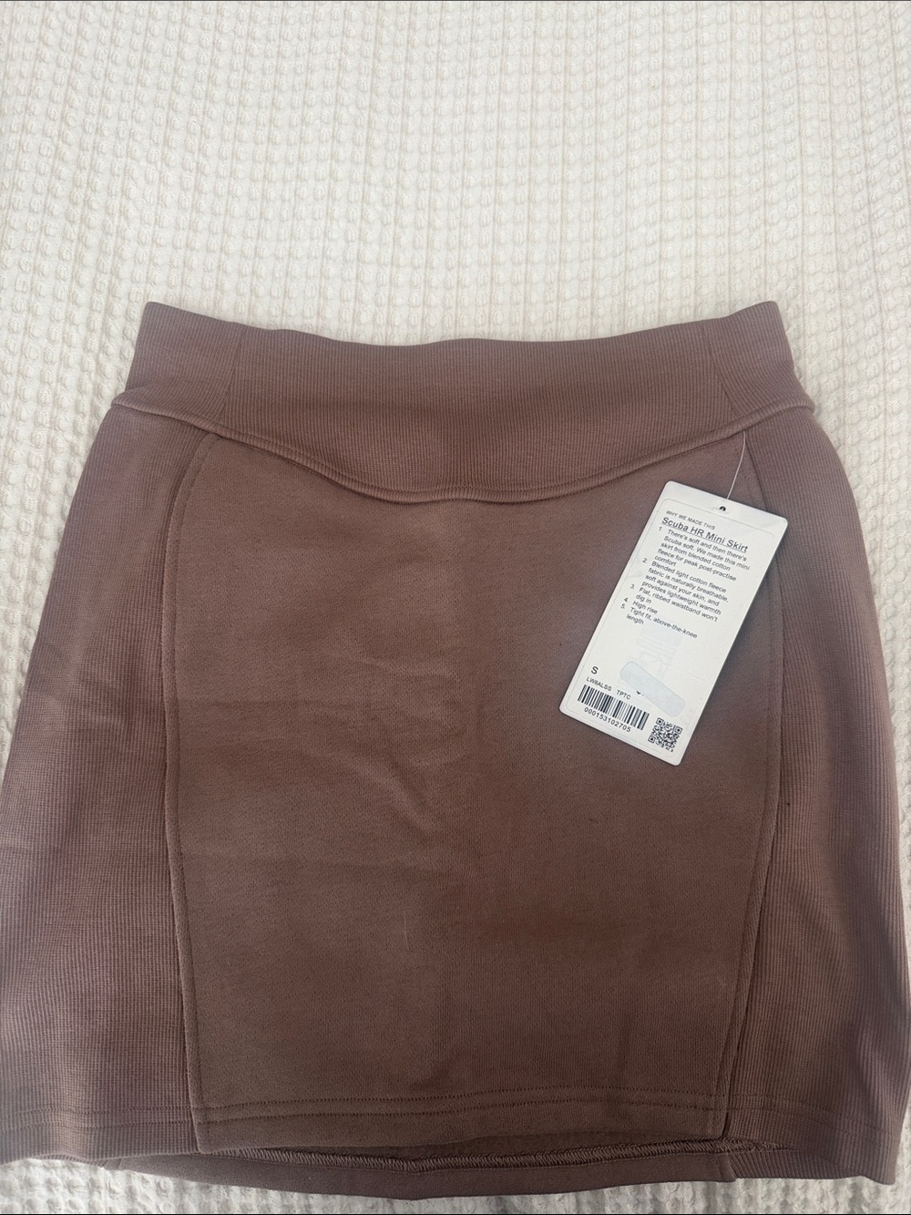 lululemon athletica Ribbed Mini Skirt in Mauve